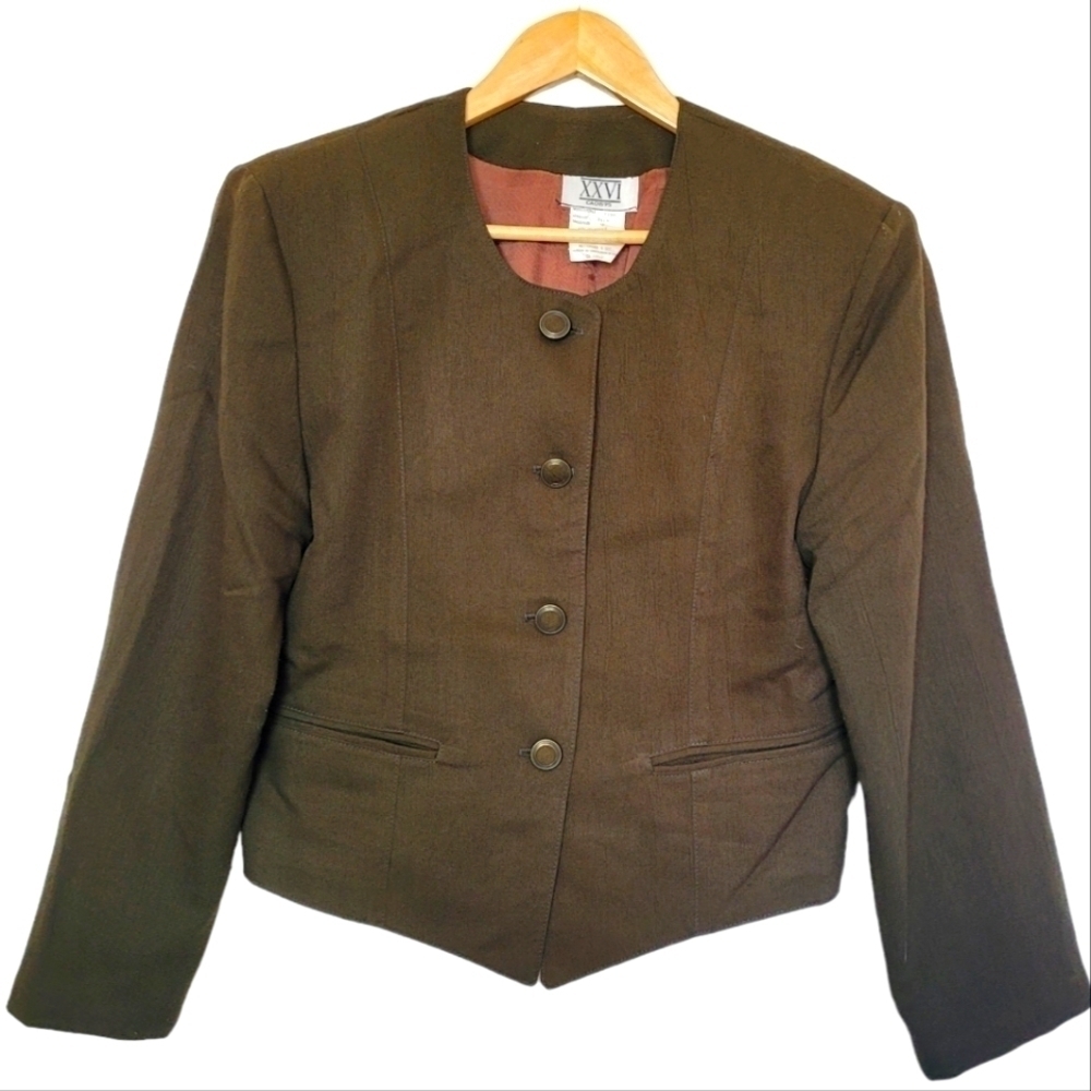 Vintage Blazer Jacket with Shoulder Pads